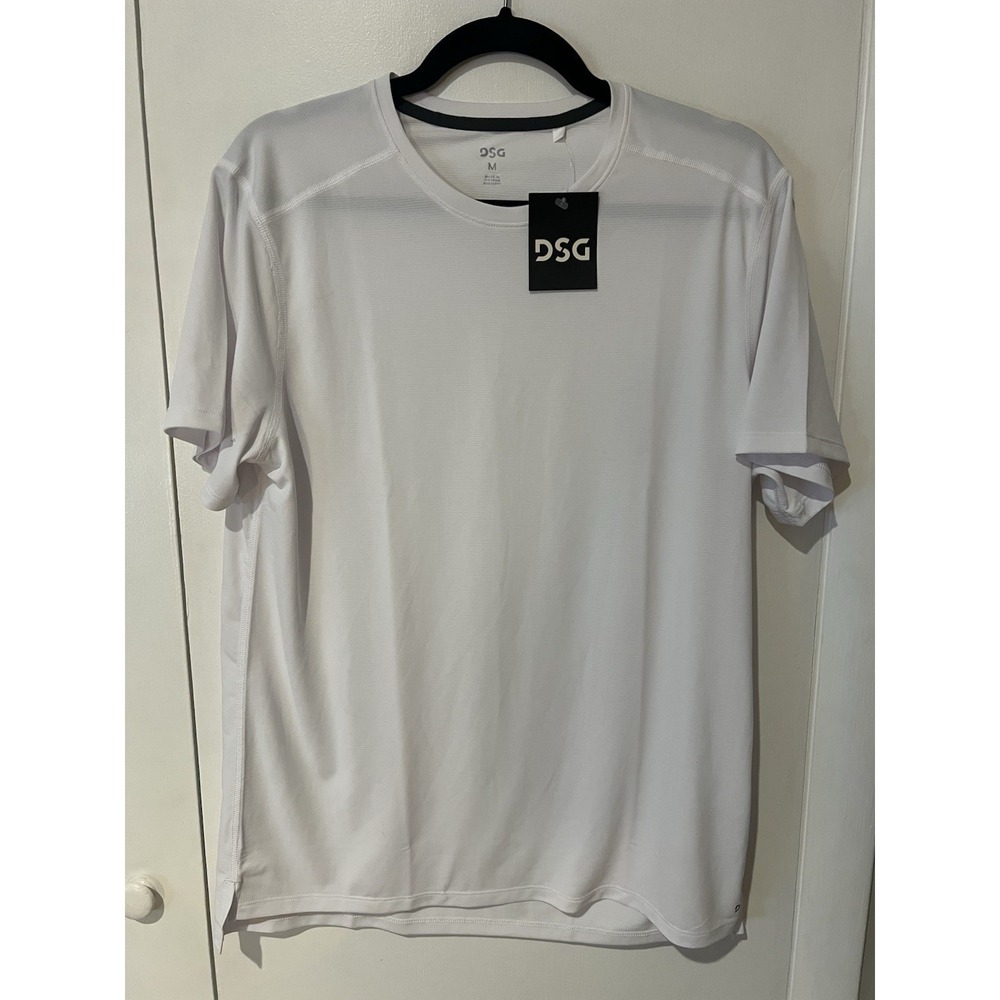 DSG Men's White Movement‎ Tee Size Medium Moisture Wicking